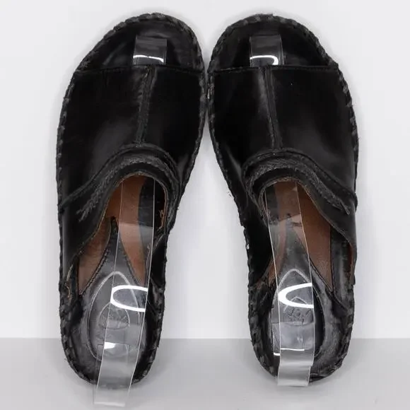 Ariat Women's Peep Toe Sandals Leather Slip On Western Black Size 5.5 5.5B | AR - Picture 6 of 6